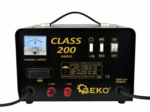 Nabíječka autobaterií a startovací zdroj 12/24V, 200A CLASS 200
