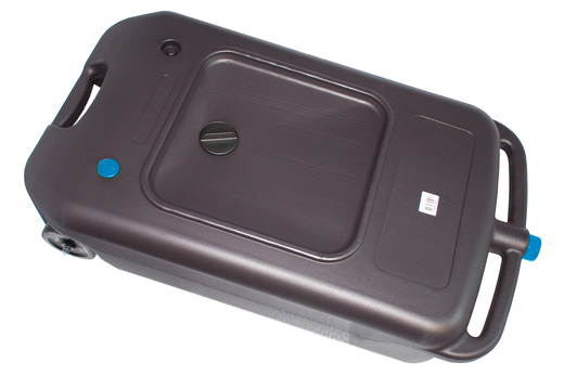 Nádoba na vypouštění oleje, 40 litrů, uzavíratelná s hubicí, pojízdná - BGS 8554