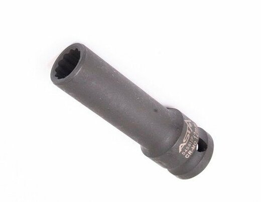 Hlavice nástrčná úderová 1/2" 12 mm, 12hranná, prodloužená 78 mm - ASTA