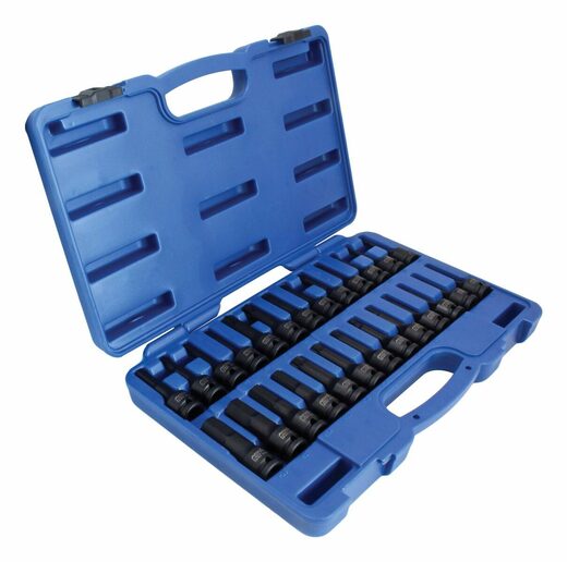 Zástrčné hlavice Imbus, TORX a XZN 1/2", úderové, sada 26 ks - ASTA