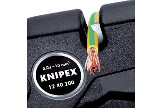 Odizolovací kleště samonastavitelné 200 mm, pro průřez 0,03-10,0 mm2 - KNIPEX 12 40 200