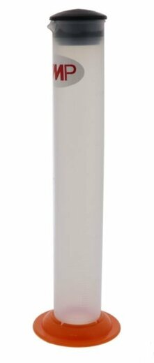 Odměrka 100 ml, odměrný válec s víčkem, plast