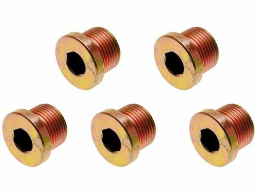 Zátky - výpustné šrouby olejových van M17x1,5 mm, sada 5 ks - BGS 126-SM17