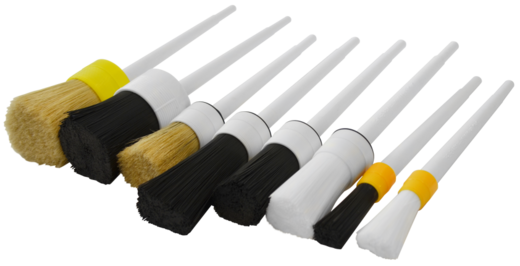Průtokový štětec pro mycí stoly IBS, dlouhé hrubé štětiny 80/0,5 mm - IBS Scherer