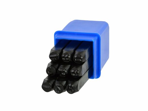 Razicí matrice čísel - raznice, 5 mm, sada 9 kusů