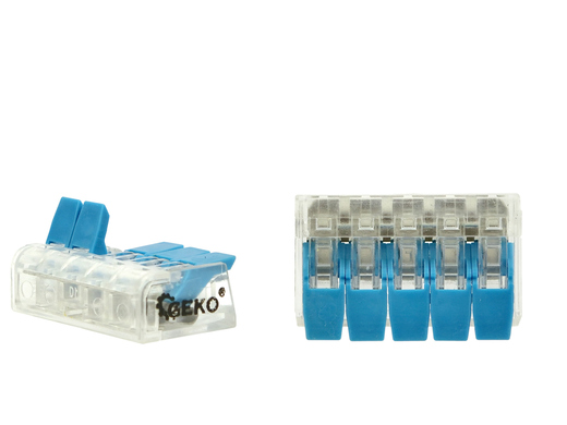 Sada kabelových svorek s páčkou 60 kusů, 0,2-4 mm2 - GEKO G03080