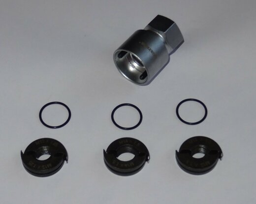 Očka na opravu závitů M12 a M14 šroubů kol, sada 4 ks - QUATROS QS14941