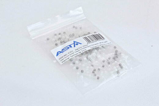 Smršťovací hadičky s cínem, 1.7 x 26 mm, 26-24 AWG, balení 100 ks - ASTA