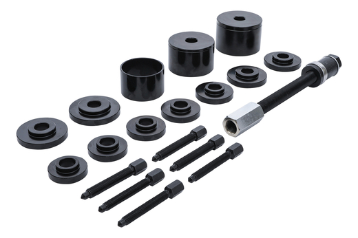 Stahovák na montáž a demontáž ložisek nábojů kol, univerzální, sada 21 dílů