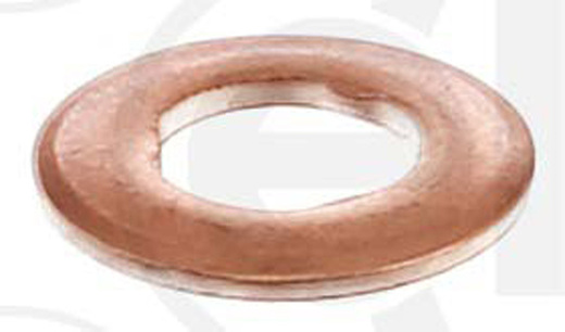 Těsnění pod vstřikovače diesel common rail 7,1 x 15 x 1,56 mm, měděné