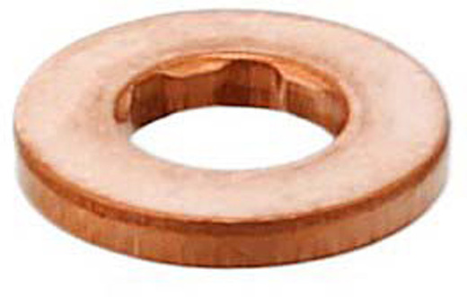 Těsnění pod vstřikovače diesel common rail 7,07 x 14,9 x 2,1 mm, měděné
