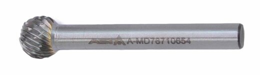 Tvrdokovová fréza - koule, 10 x 54 mm - ASTA