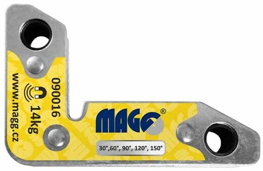 Úhlový magnet pravoúhlý, nosnost 14 kg