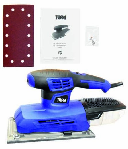 Vibrační bruska 300 W, 115 x 230 mm, s odsáváním - TUSON 130052