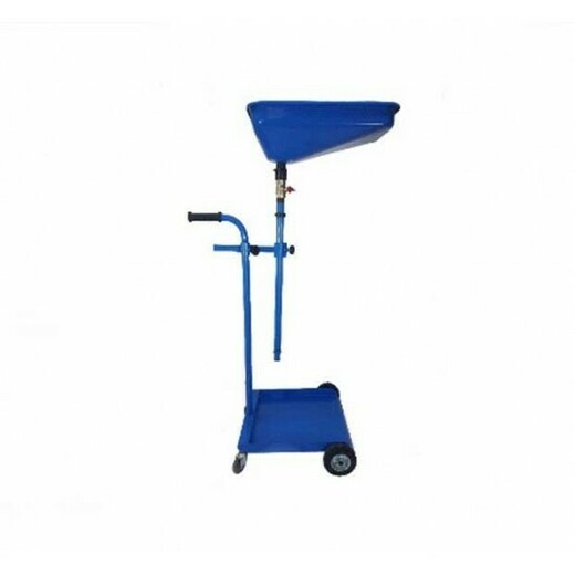 Vozík pro sud na vypouštění oleje, výškově stavitelný trychtýř