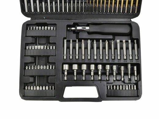 Vrtáky a bity, různé rozměry, sada 110 ks