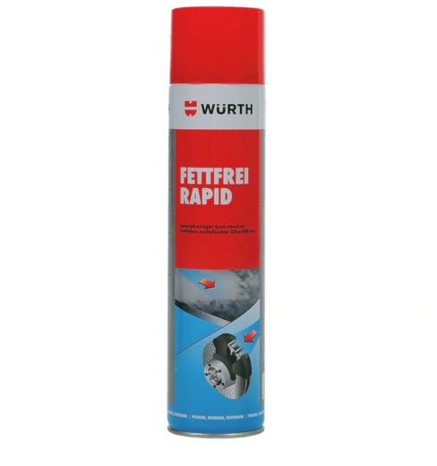 Čistič brzd, odmašťovač RAPID, 600 ml - Wurth
