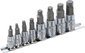 Bitové nástavce 1/4" a 3/8" na poškozené šrouby Imbus 3-10 mm, na liště - BGS 6847