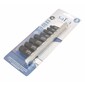 Nástrčné hlavice pro upnutí závitníků, magnetické, 1/4" a 3/8", 8 ks na liště - SATRA