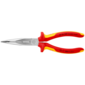 Půlkulaté kleště zahnuté, chromované, elektrikářské VDE 1000 V, 200 mm - Knipex 26 26 200