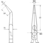 Půlkulaté kleště zahnuté, chromované, elektrikářské VDE 1000 V, 200 mm - Knipex 26 26 200