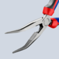 Půlkulaté kleště zahnuté, 200 mm - Knipex 26 22 200