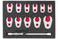 Sada klíčů s otevřeným kroužkem 3/8" typu V 10-22mm 13ks – QS50637