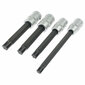 Hlavice na šrouby hlavy válců 1/2", profily TORX, TORX-E, XZN a RIBE, sada 9 ks - ASTA
