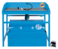 Mycí stůl typ M 200 litrů, extra nosnost 250 kg, elektrické čerpadlo, štětec - IBS Scherer